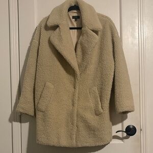 Topshop Cream Teddy Jacket